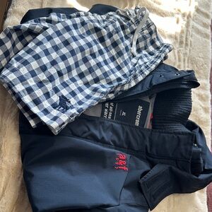 Abercrombie & Fitch Black Jacket with Checkered Shorts
